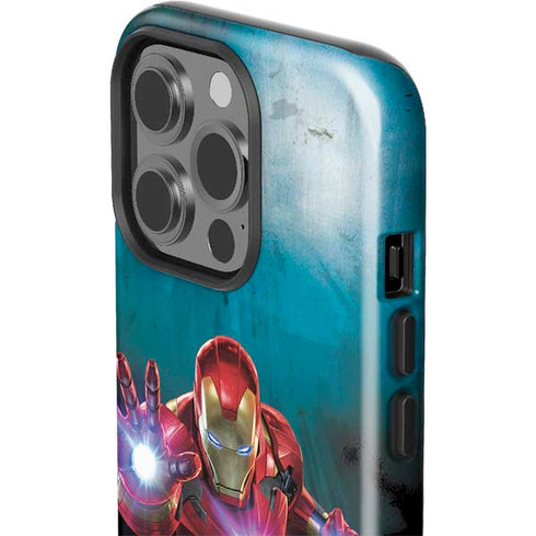 Marvel Iron Man Repulsor Blast iPhone 15 Pro Impact Case